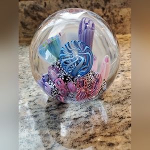 Beautiful Ocean Sea Scape look XL Heavy glass art weight